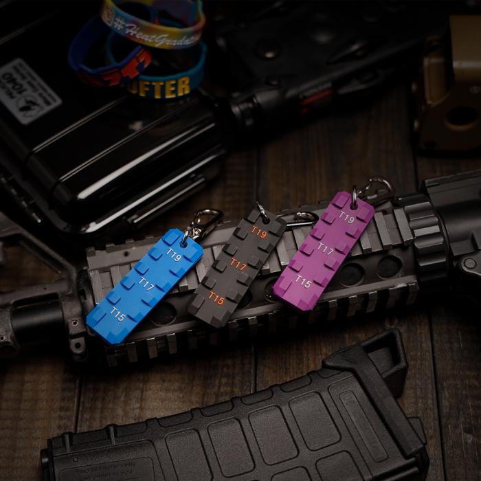 RUBBER KEY CHAIN (PICATINNY RAIL TYPE)