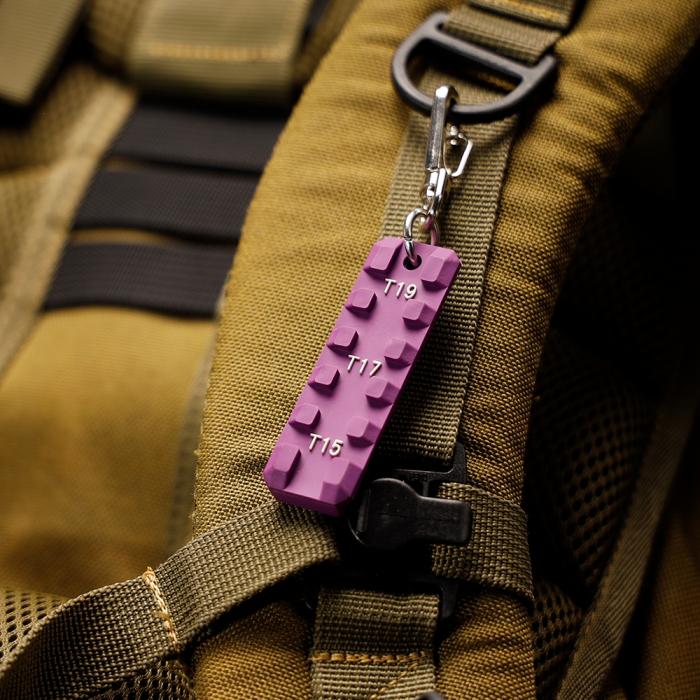 RUBBER KEY CHAIN (PICATINNY RAIL TYPE)