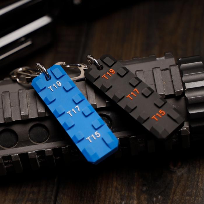 RUBBER KEY CHAIN (PICATINNY RAIL TYPE)
