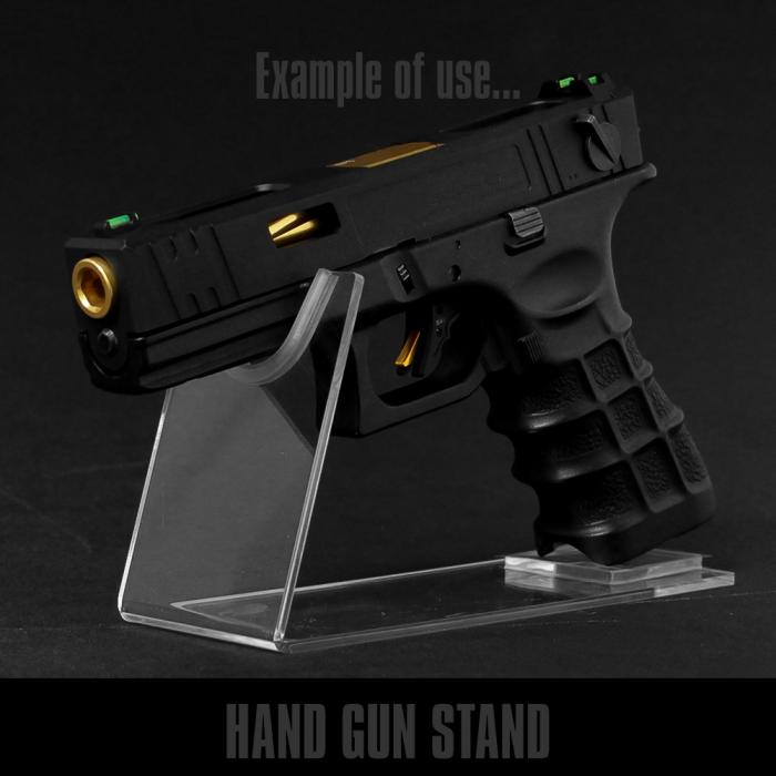 Hand Gun Stand Clear (1Pcs)