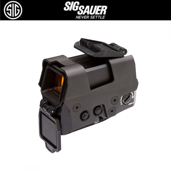 SIG SAUER ROMEO8T RED DOT SIGHT, BALLISTIC CIRCLE DOT, 0.5 MOA ADJ, CR123A, HEX BOLT MOUNT, SHROUD, BLACK,SOR81002