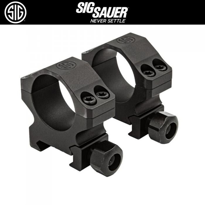 SIG SAUER ALPHA1 スコープマウントリング 1インチ LOW 【ブラック】SOA10019