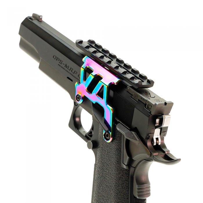 【LayLax.com限定】東京マルイ ガスブローバック Hi-CAPA5.1/4.3 ハイキャパ アルミマウントベースNEO ヒートグラデーション