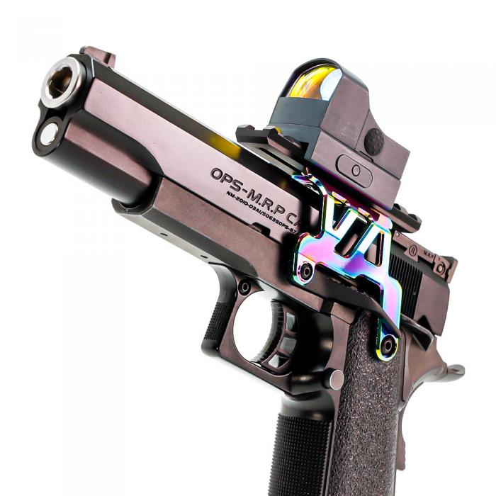 【LayLax.com限定】東京マルイ ガスブローバック Hi-CAPA5.1/4.3 ハイキャパ アルミマウントベースNEO ヒートグラデーション