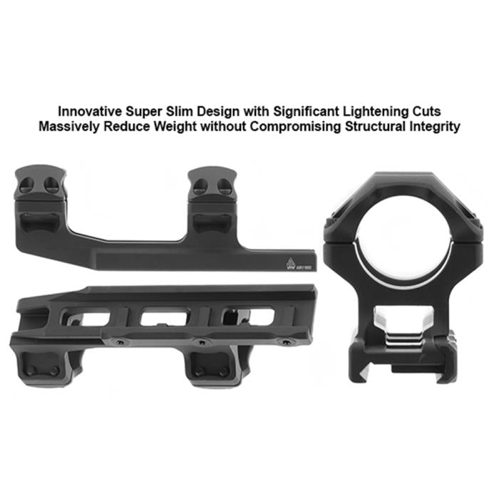 UTG(R) ACCU-SYNC(R) 1" Medium Profile 50mm Offset Picatinny Rings, Black スコープ マウントリング 【ブラック】 AIR11850