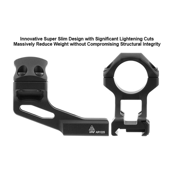 UTG(R) ACCU-SYNC(R) 1" High Profile 37mm Offset Picatinny Rings, Black スコープ マウントリング 【ブラック】 AIR122S