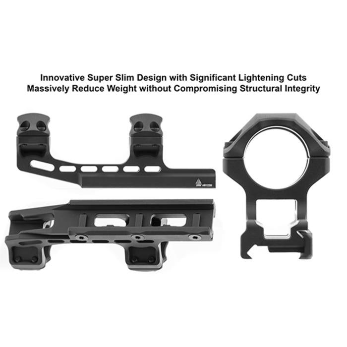 UTG(R) ACCU-SYNC(R) 1" High Profile 50mm Offset Picatinny Rings, Black スコープ マウントリング 【ブラック】 AIR12250