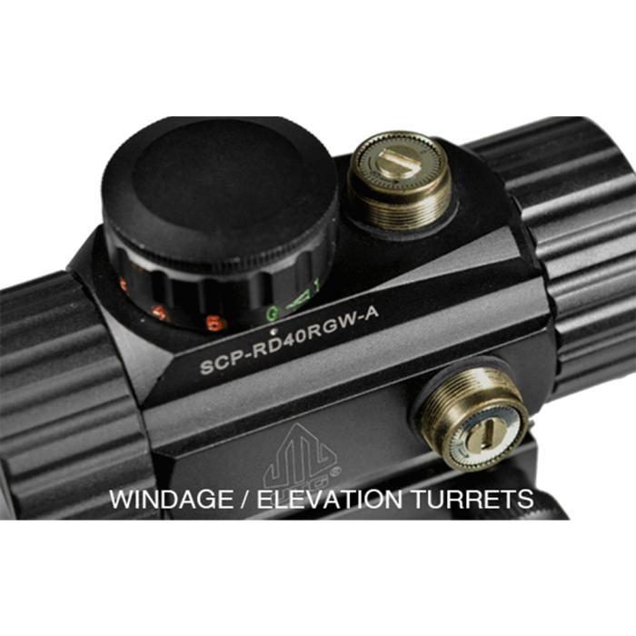 UTG(R) 3.8" ITA Red/Green CQB Dot Sight with Integral Mount ドットサイト SCP-RD40RGW-A