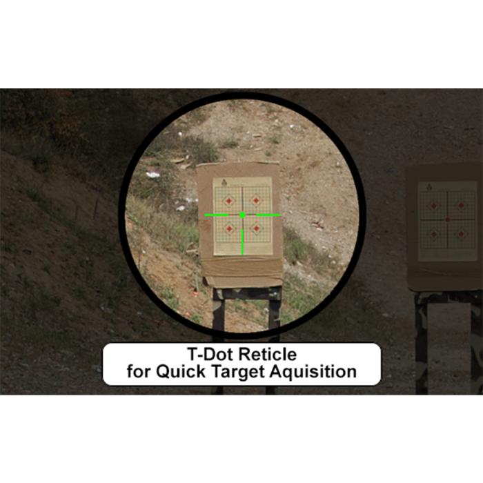 UTG(R) 6" ITA Red/Green CQB T-dot Sight with Offset QD Mount ドットサイト SCP-TDTDQ