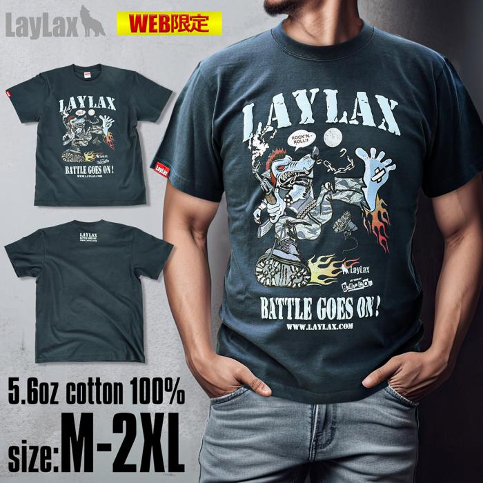 LayLax デザイナーズTシャツ 「BATTLE GOES ON!」design by BaMBi CROW
