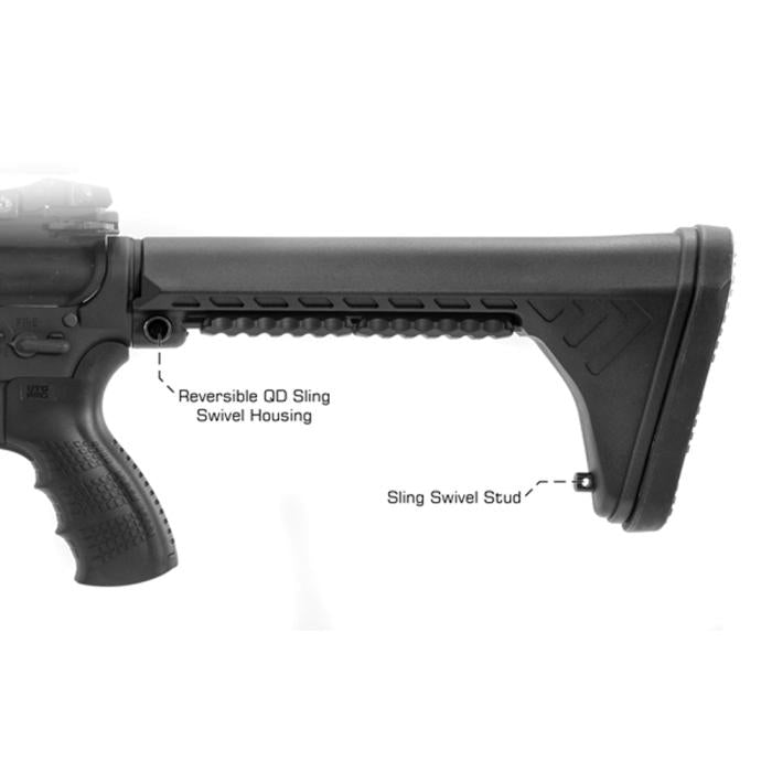 UTG PRO(R) AR15 Ops Ready S5 Fixed Stock/Black/フィックスドストック/ブラック RBUS5BMS-A