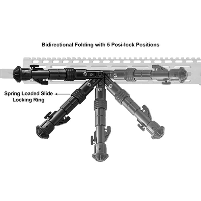 UTG(R) RECON FLEX(R) M-LOK(R) Bipod/Matte Black/5.7-8インチ/UTG(R) RECON FLEX(R) M-LOK(R) バイポッド/マットブラック/5.7-8インチ/TL-BPDM01