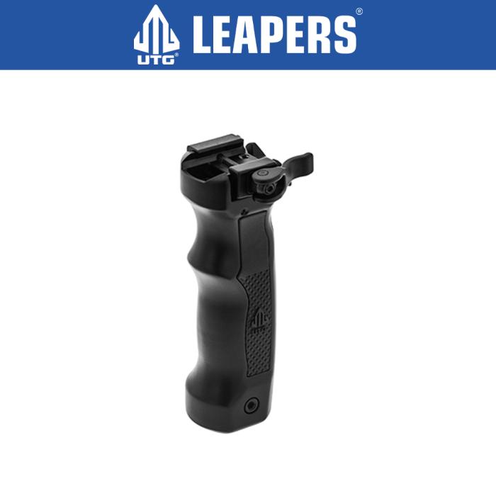 UTG(R) D Grip(R) with Ambi/Quick Release Deployable Bipod/Black 