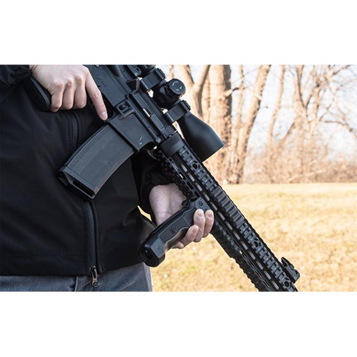 UTG(R) D Grip(R) with Ambi/Quick Release Deployable Bipod/Black/アンビ/クイックリリース デプロイタブル バイポッド/ブラック/MNT-DG02Q