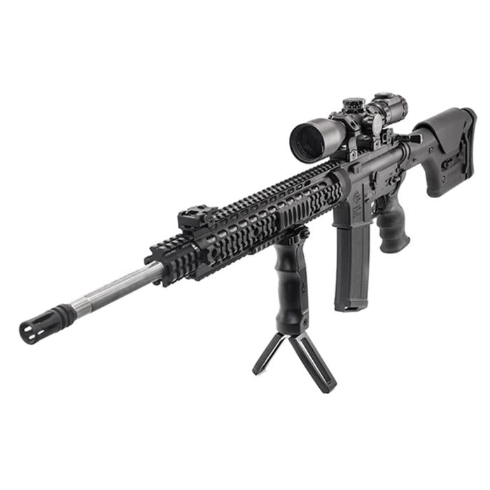 UTG(R) D Grip(R) with Ambi/Quick Release Deployable Bipod/Black/アンビ/クイックリリース デプロイタブル バイポッド/ブラック/MNT-DG02Q