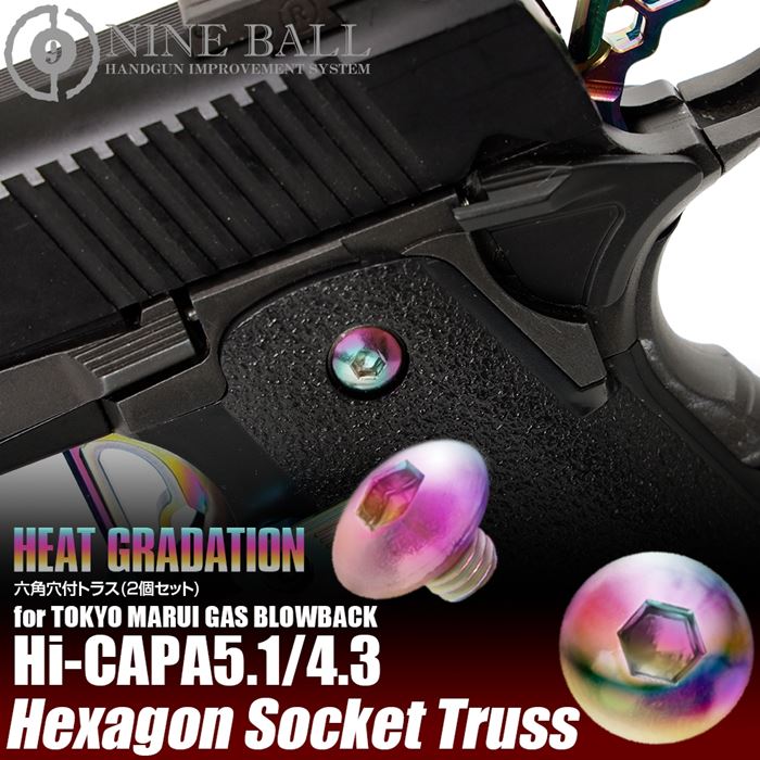 Hi Capa Heat Gradation Grip Screws Rainbow