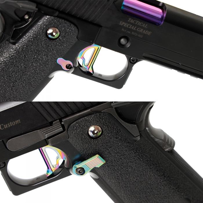 NINE BALL 東京マルイ Hi-CAPA カスタムマガジンキャッチ NEO ヒートグラデーション