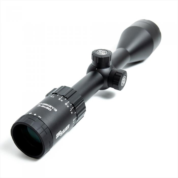 WHISKEY 3 SCOPE, 3-9X50MM, 1 IN, SFP, BDC-1 QUADPLEX RETICLE, 0.25 MOA ADJ, BLACK