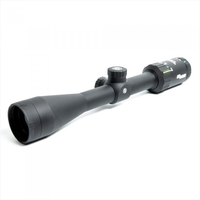SIG SAUER WHISKEY3 3-9X40MM 1in Hellfire Quadplex BK, SOW33206