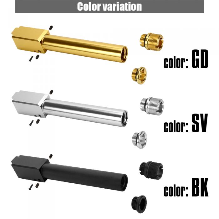 Glock 17 gen 3 - Glock 22 - Glock 18c - Carbon8 Striker 9 - 14mm CCW Threaded Outer Barrel