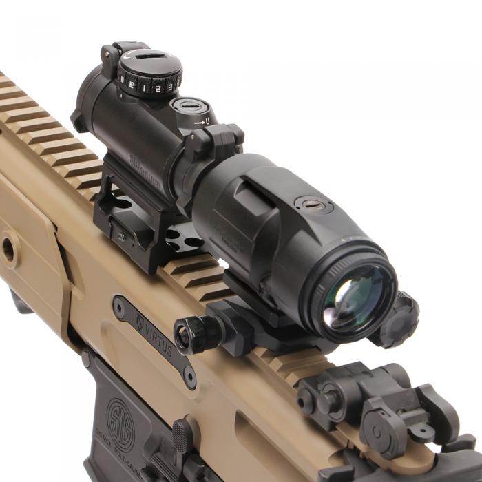 SIG SAUER ROMEO-MSR+JULIET3-MICRO ダットサイト+マグニファイア 【ブラック】 SORJ72001