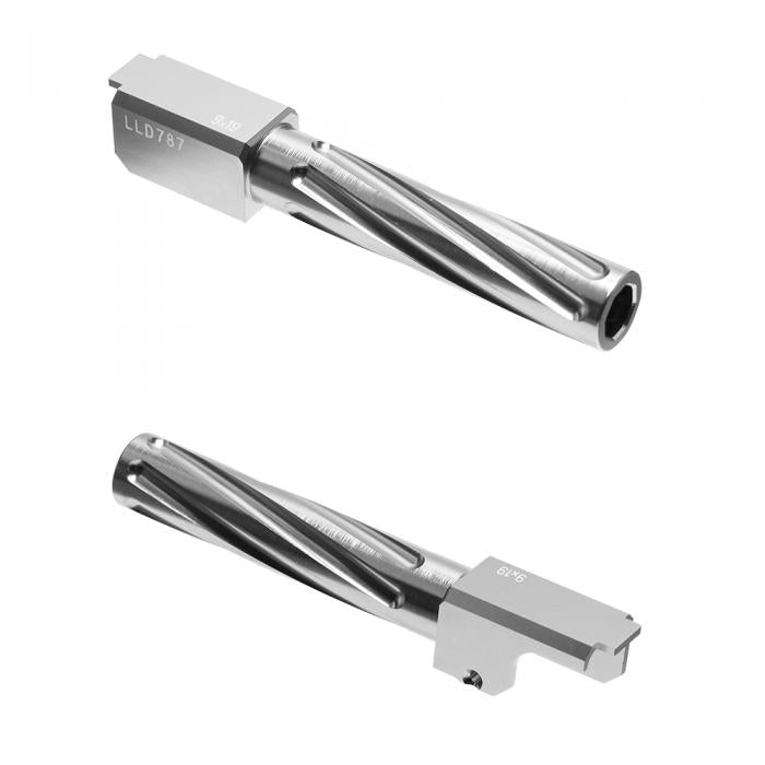 Glock 19 Non-Recoiling "Fixed" Twisted Outer Barrel