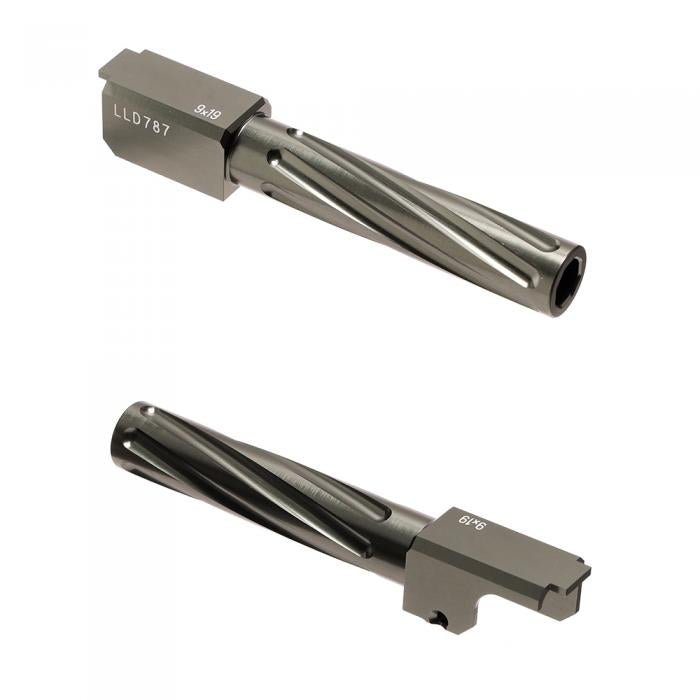 Glock 19 Non-Recoiling "Fixed" Twisted Outer Barrel