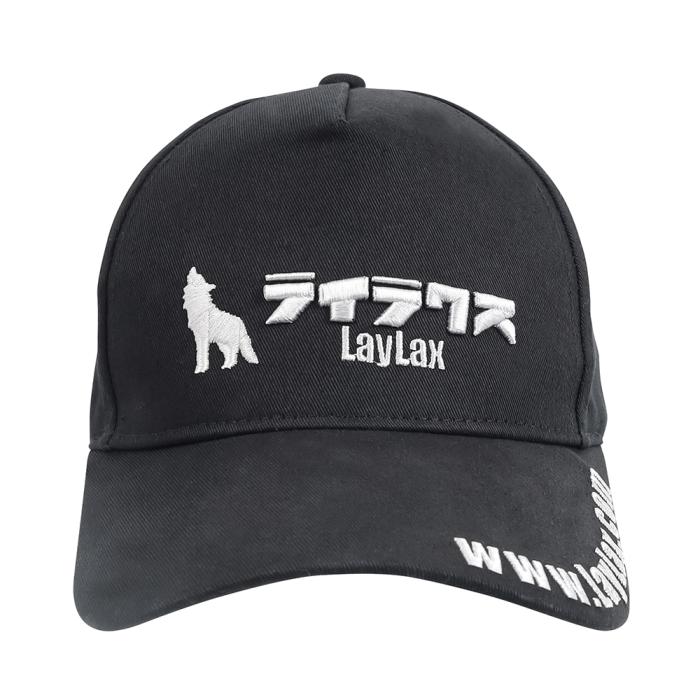 【LayLax.com Limited】LayLax Katagana Logo Cap Red Moon