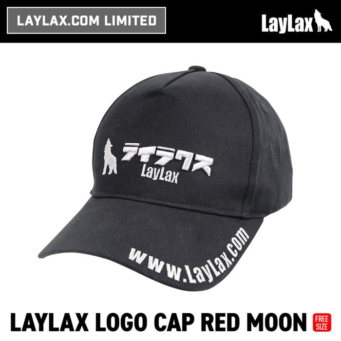 【LayLax.com Limited】LayLax Katagana Logo Cap Red Moon