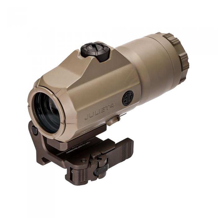 SIG SAUER JULIET4 マグニファイア(4X24MM) スペーサー付きPOWERCAMクイックリリースマウント 【FDE】 SOJ41002