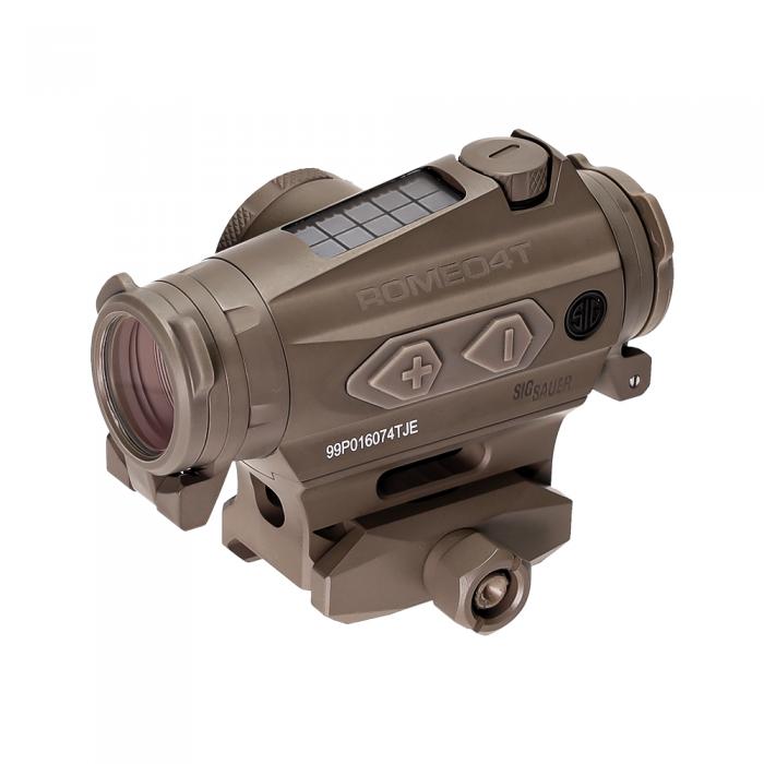 SIG SAUER ROMEO4T ダットサイト(BALLISTIC CIRCLE DOTレティクル) ソーラー 六角ボルトマウント スペーサー付き 【FDE】 SOR43131