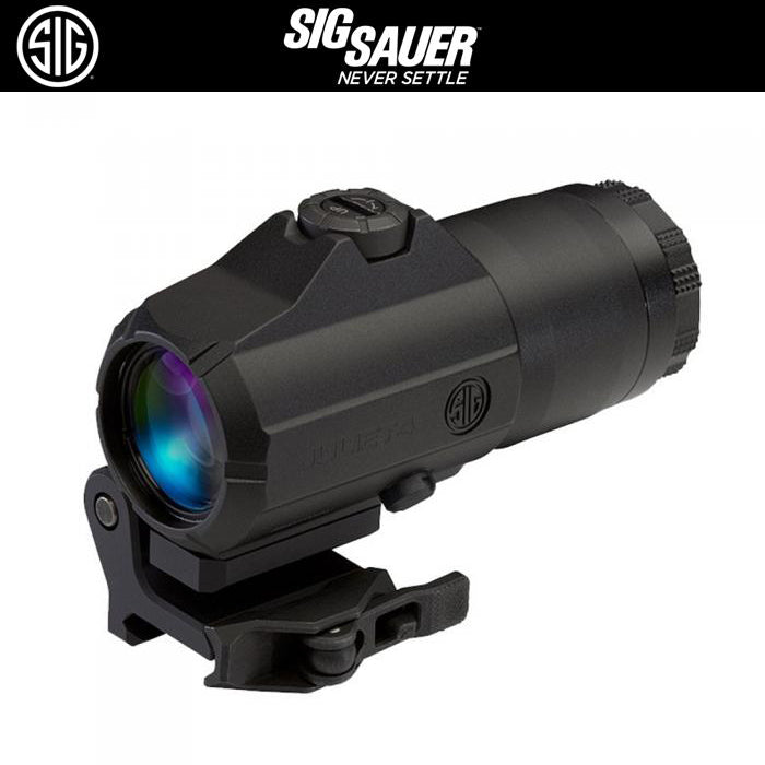 SIG SAUER JULIET4 マグニファイア(4X24MM) スペーサー付きPOWERCAMクイックリリースマウント 【ブラック】 SOJ41001