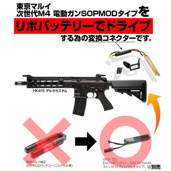 CONVERSION CONNECTOR for NEXT GENERATION M4 SOPMOD STOCK