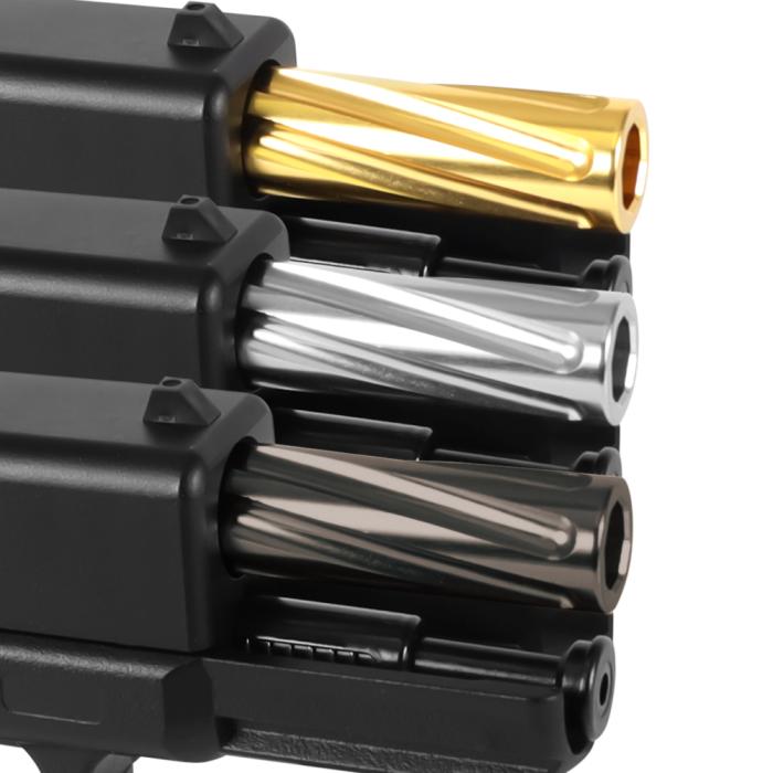 Glock 19 Non-Recoiling "Fixed" Twisted Outer Barrel