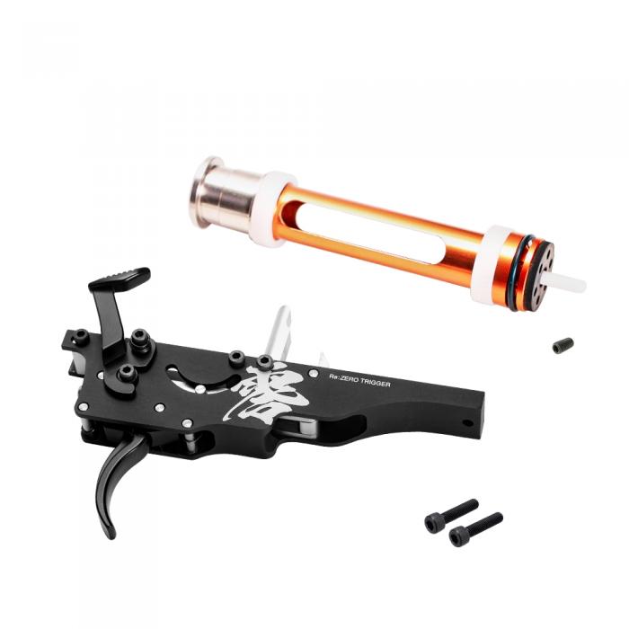 PSS Re:ZERO Trigger with High Pressure ZERO Piston for Tokyo Marui VSR-10 Airsoft Sniper Rifles