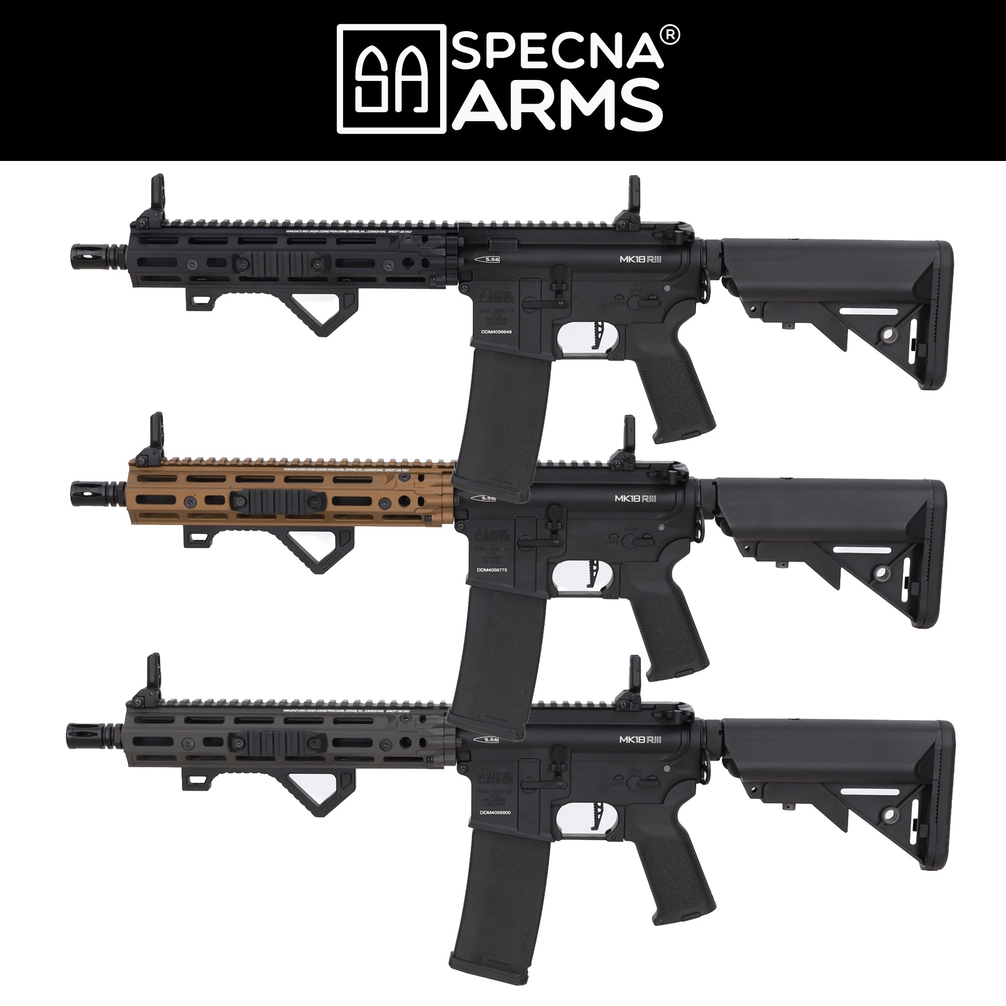 【予約受付中！】Specna Arms Daniel Defense RIII SA-P27 PRIME BLDC Aster II [SpecnaArms(スペクナアームズ)] 電動ガン本体/対象年齢18歳以上【7月発売予定！】