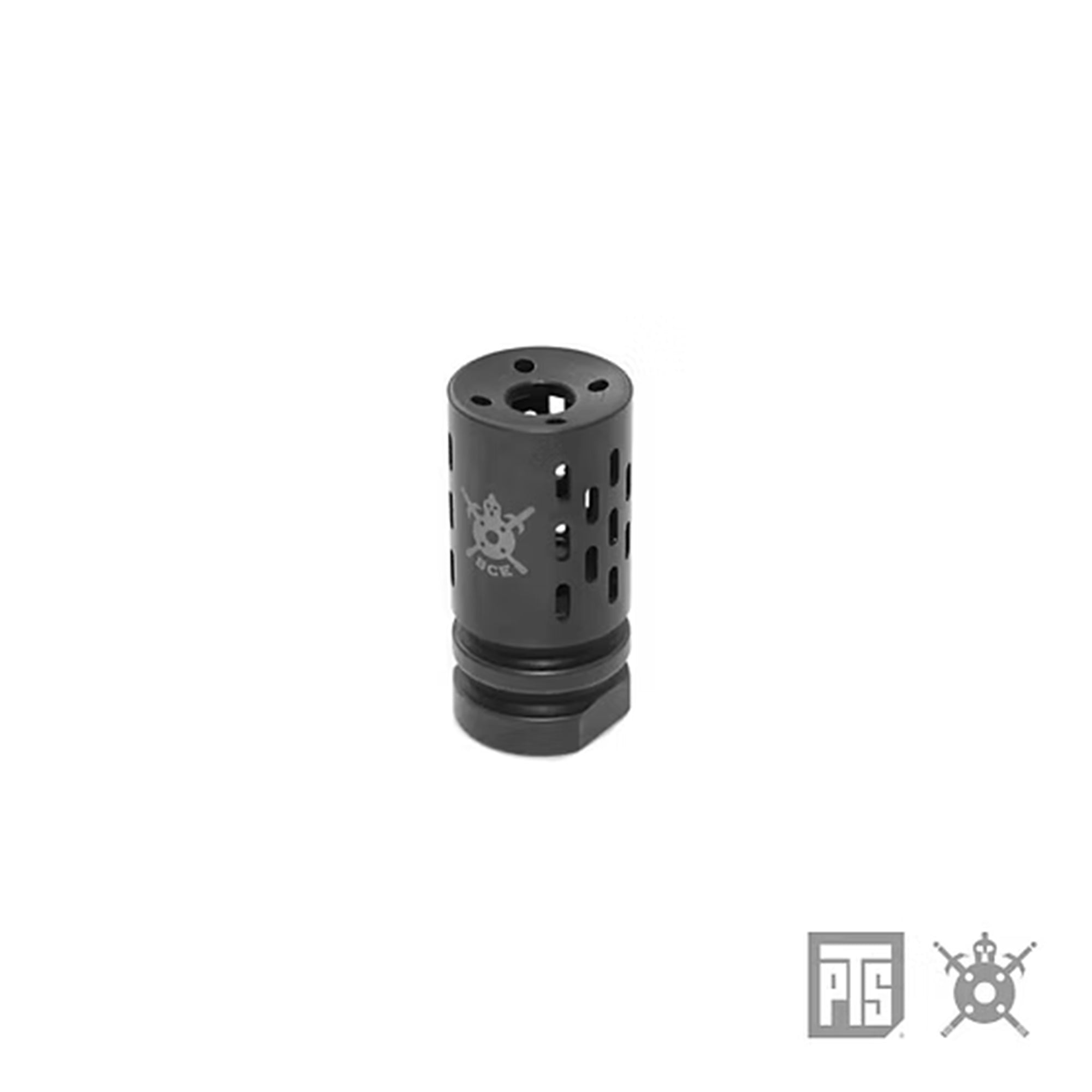 PTS Airsoft Gun Battle Comp 1.0 Flash Hider - CCW ハイダー【ブラック】