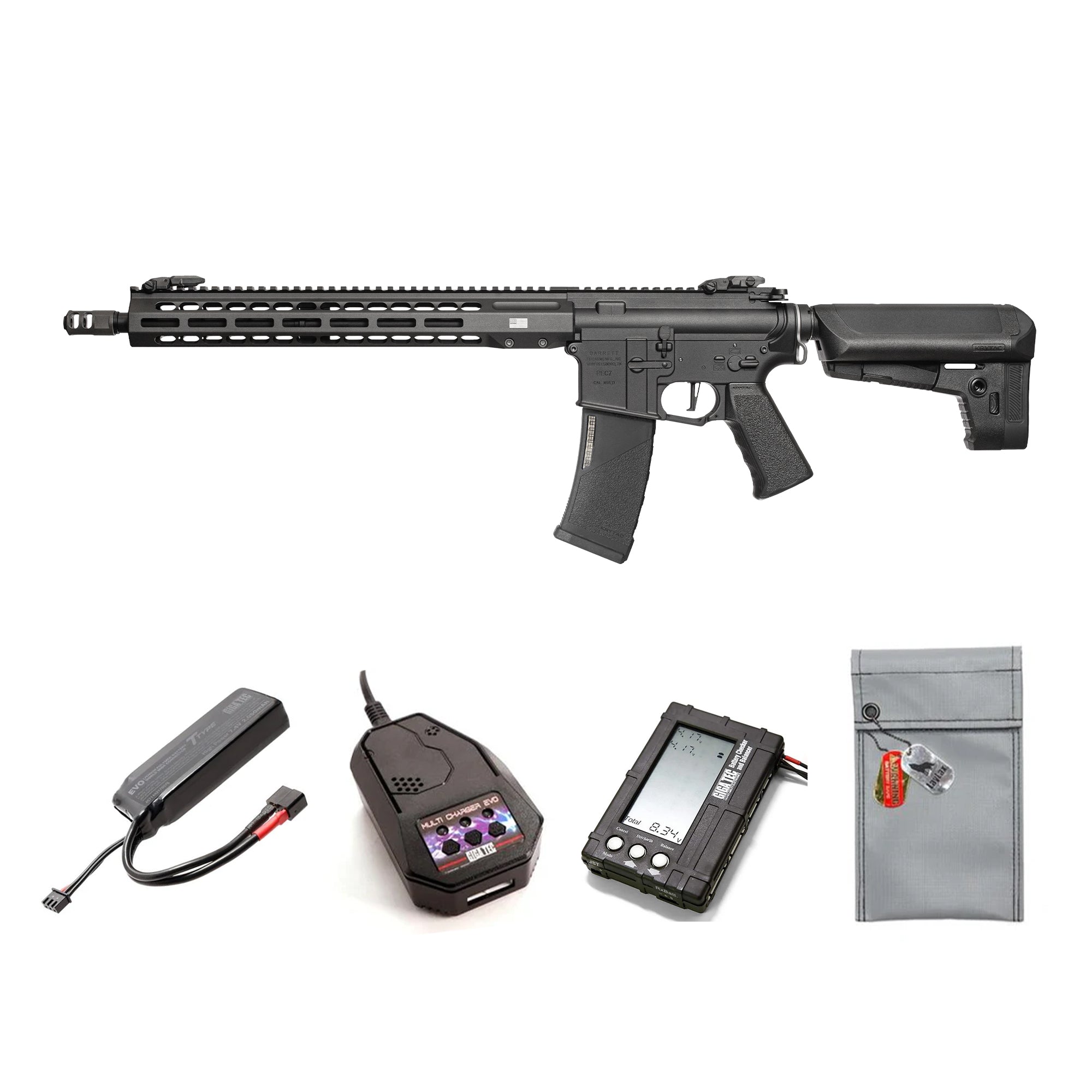 KRYTAC REC7 精密アップグレードパーツ一式 KRYTAC EMG BARRETT MK3 REC7 CRB M-LOK Electric Gun (Ages 18+)