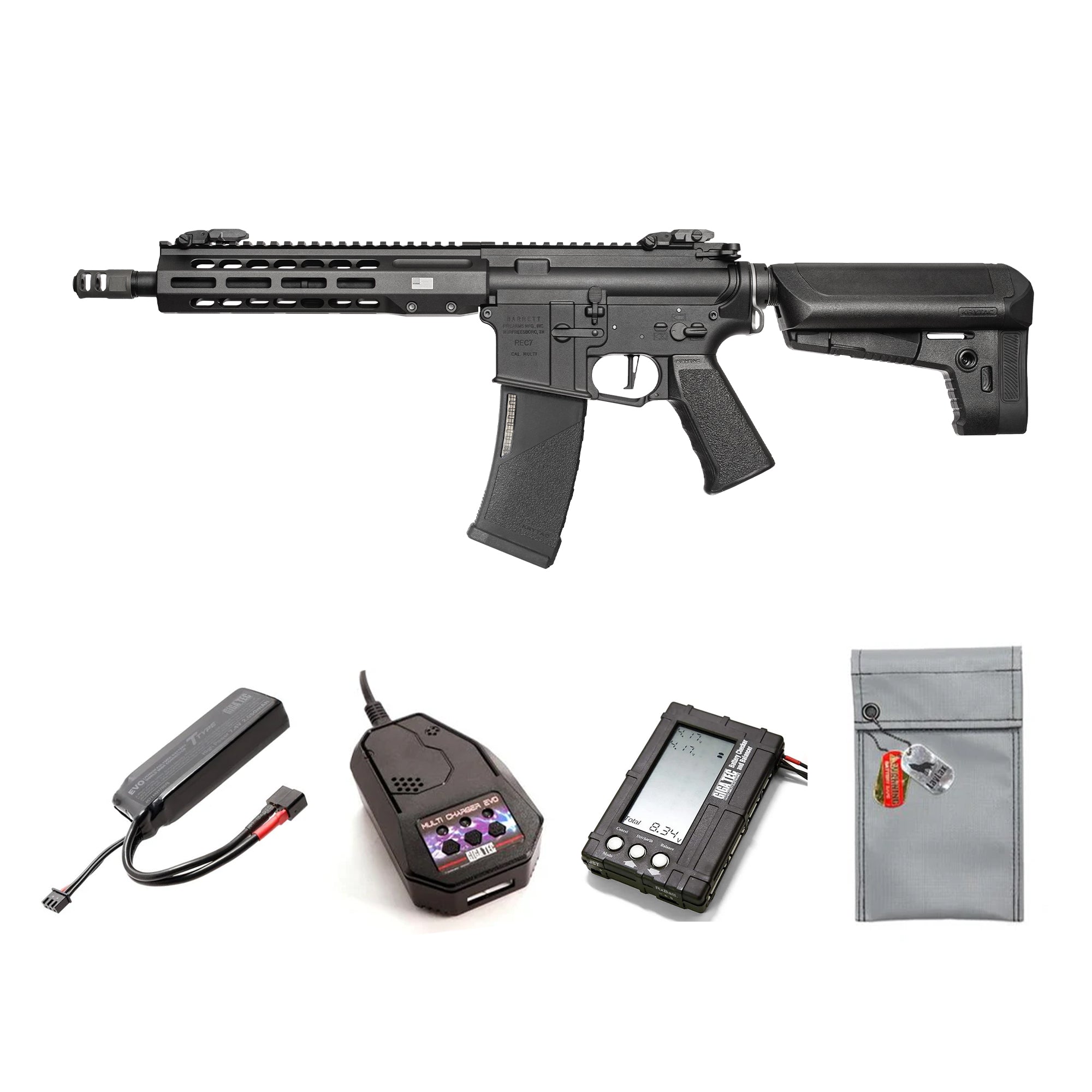 KRYTAC電動ガン本体 EMG BARRETT MK3 REC7 SBR M-LOK/対象年齢18歳以上