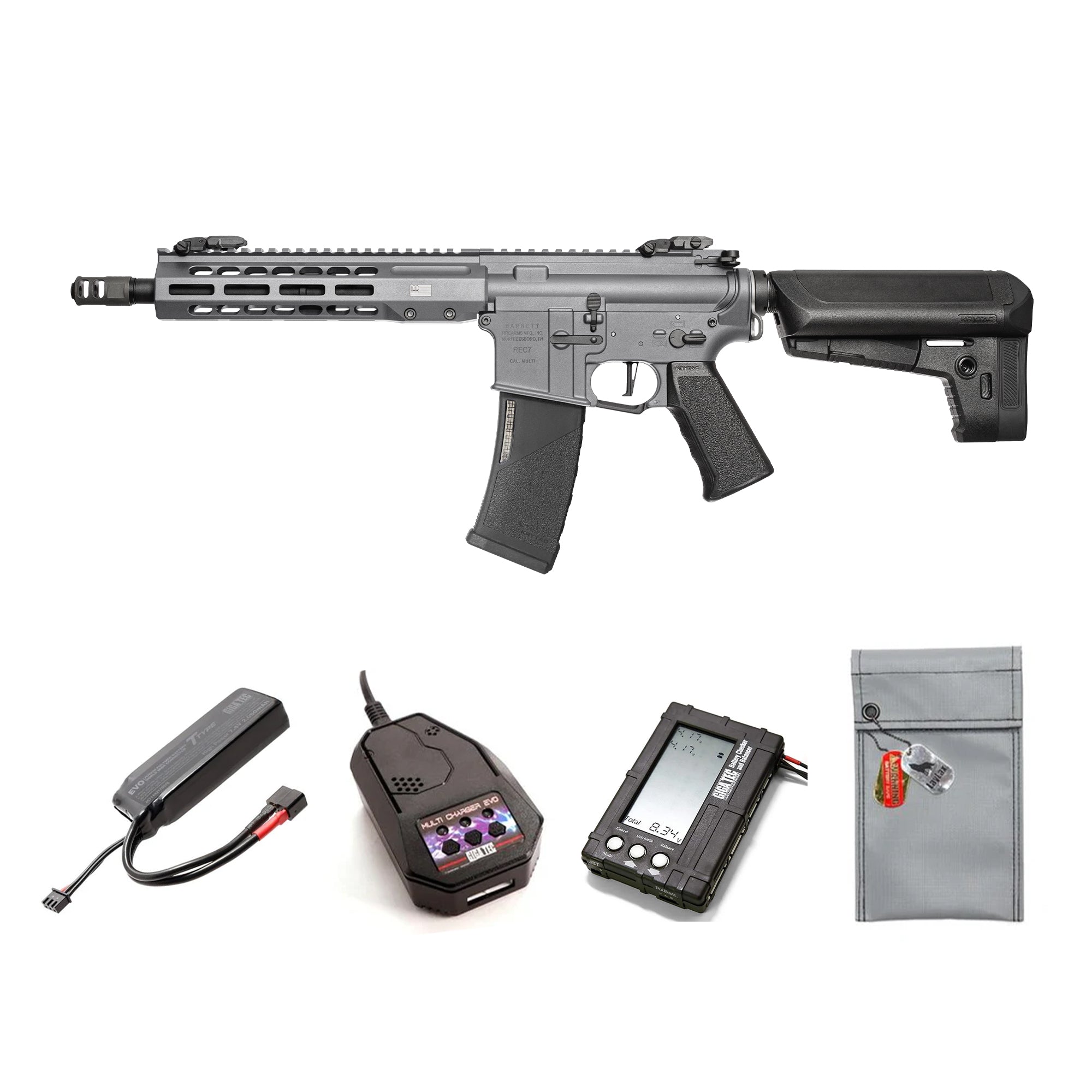 KRYTAC電動ガン本体 EMG BARRETT MK3 REC7 SBR M-LOK/対象年齢18歳以上