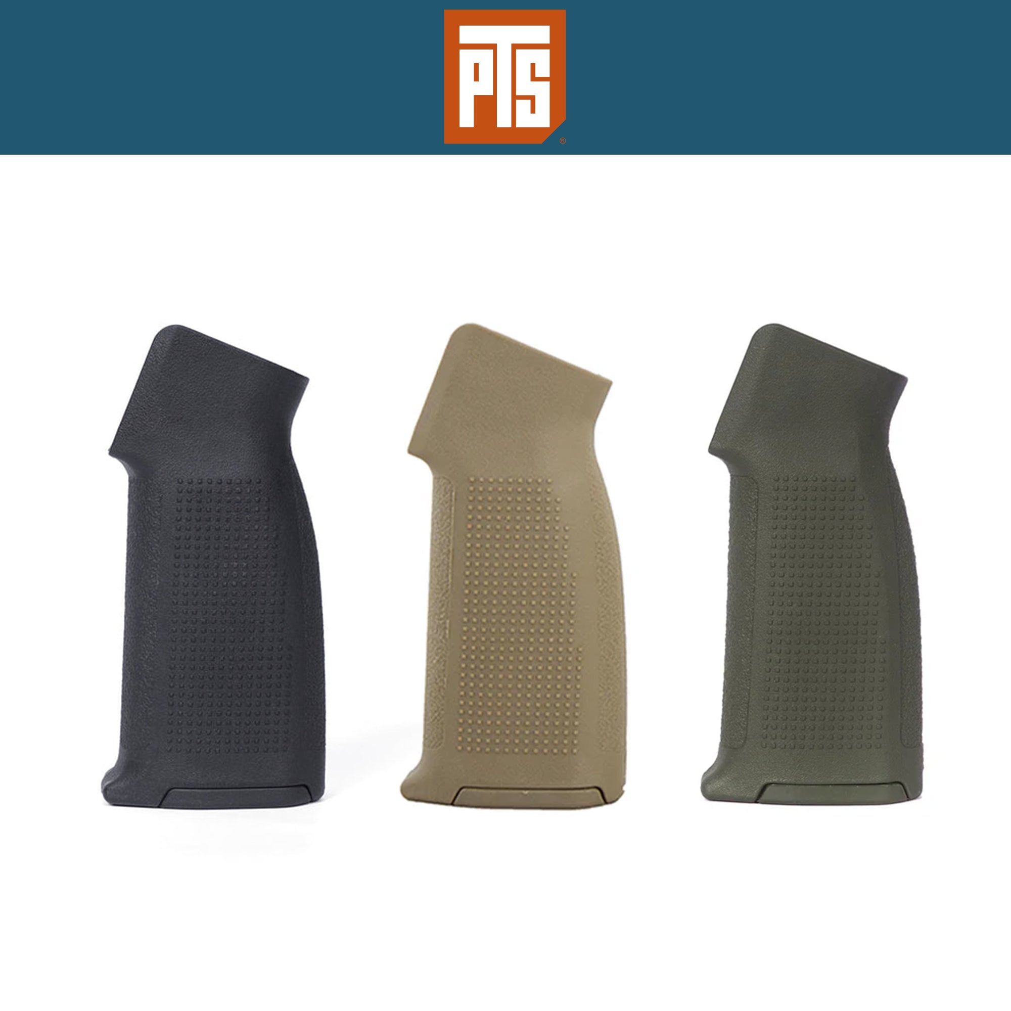 PTS EP Series Enhanced Polymer Grip - M4 Compact (EPG-C) For AEG ERG グリップ【ブラック/ダークアース/オリーブドラブ】