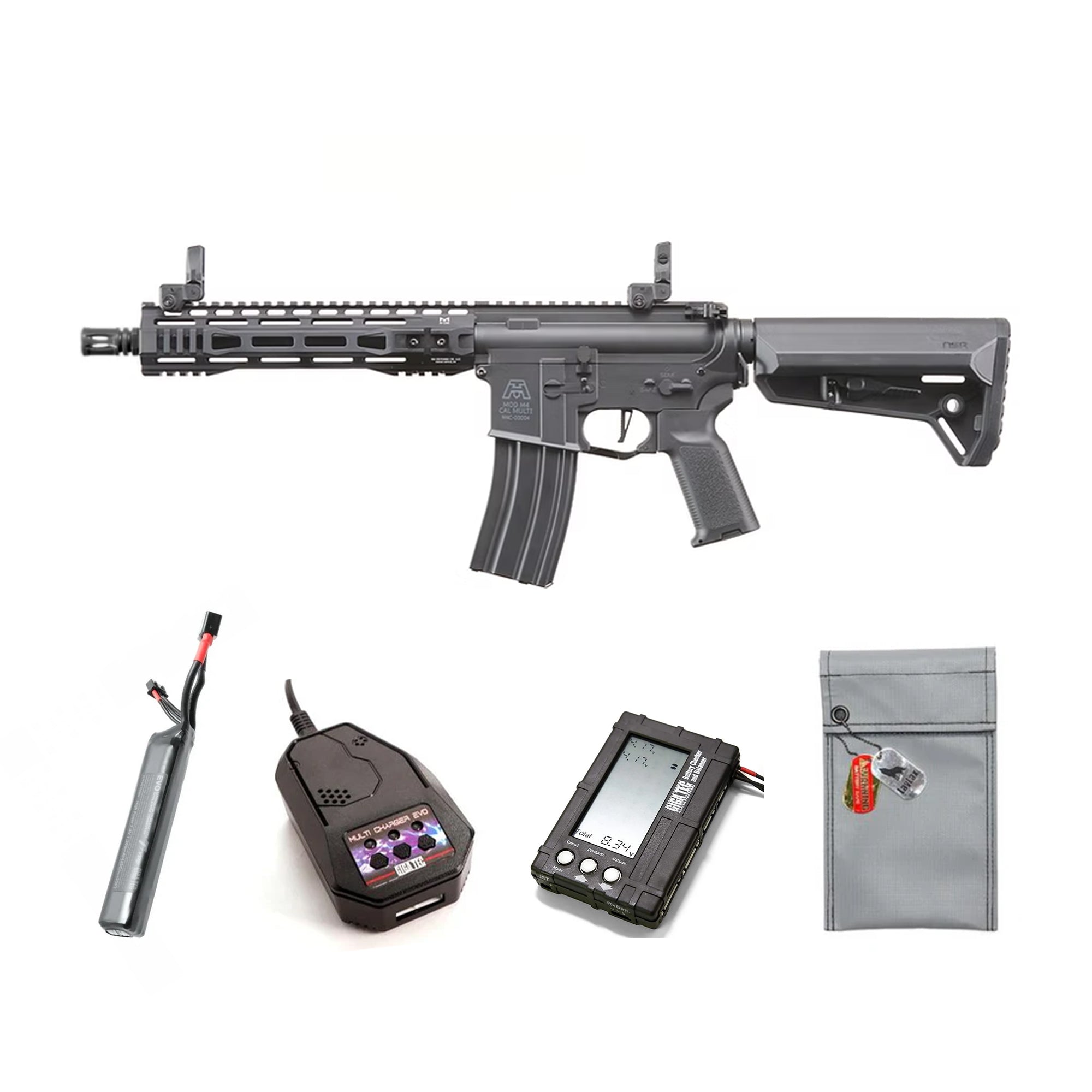 LANCER TACTICAL Gen 3 BG Defense Licensed Type-A SPR 10" Airsoft M4 AEG 電動ガン本体/対象年齢18歳以上