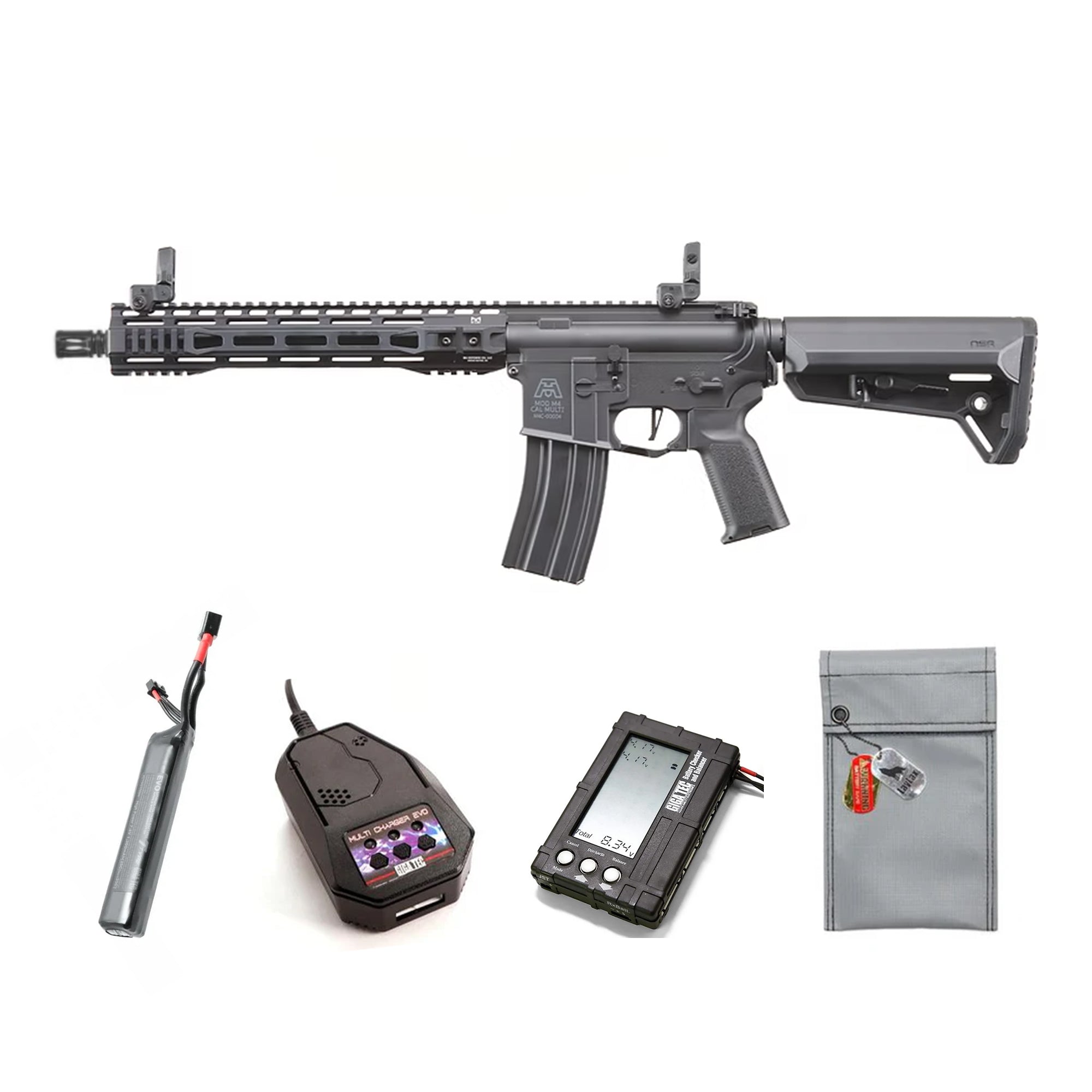 LANCER TACTICAL Gen 3 BG Defense Licensed Type-A SPR 12" Airsoft M4 AEG 電動ガン本体/対象年齢18歳以上