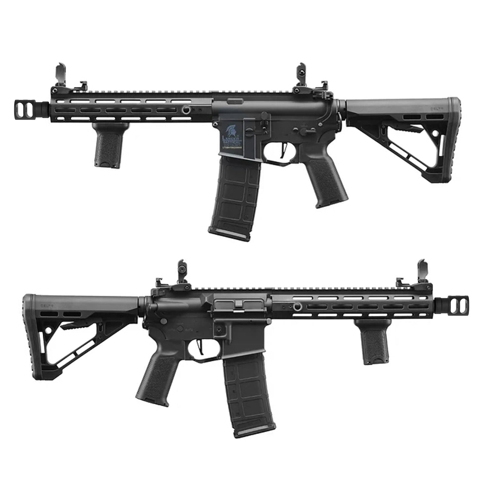 LANCER TACTICAL Gen 3 M4 Hellion（ヘリオン） 10" M-LOK Airsoft AEG w/ Foregrip 電動ガン本体/対象年齢18歳以上