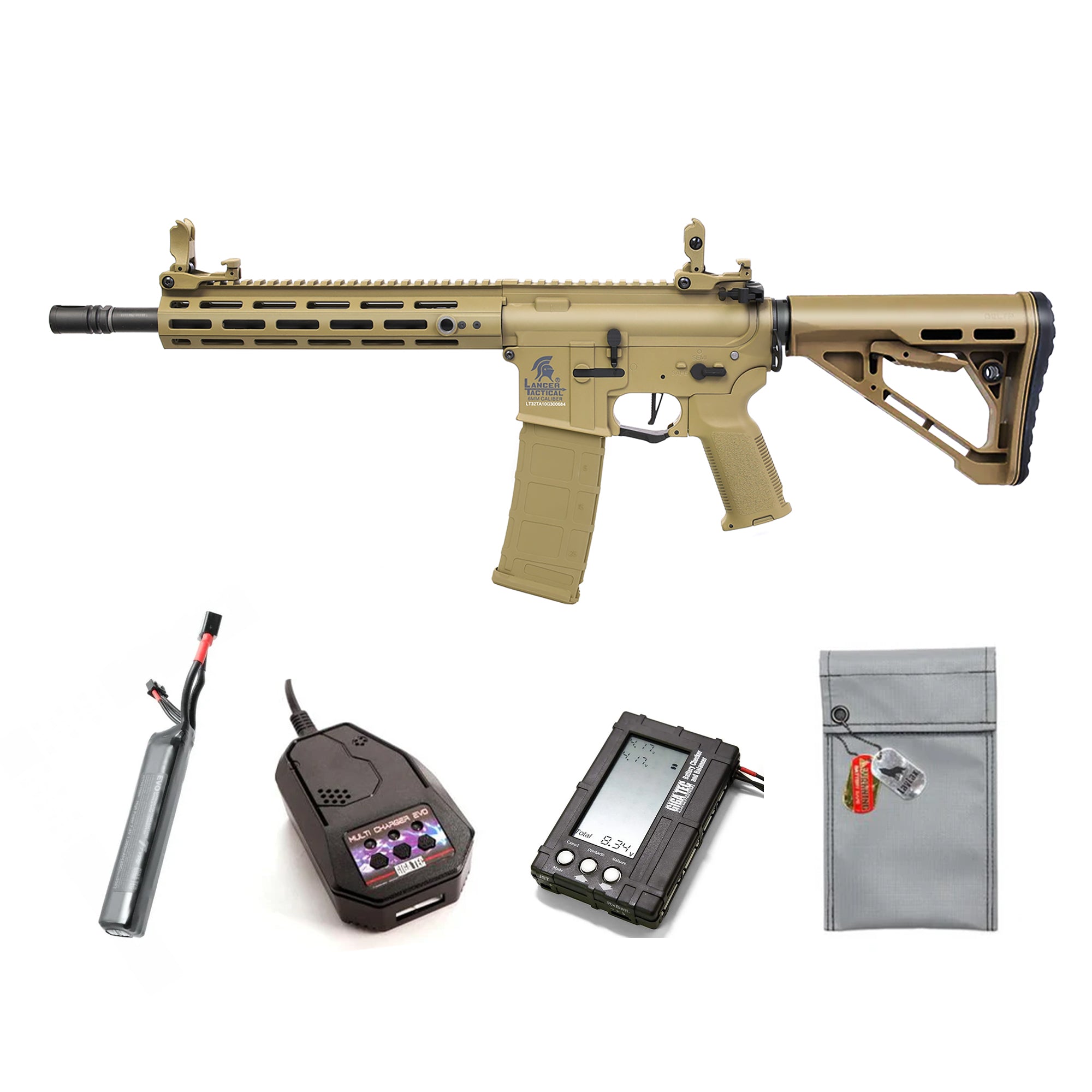 LANCER TACTICAL M-LOK 10" Airsoft M4 AEG 電動ガン本体/対象年齢18歳以上【12月発売予定!予約受付中】