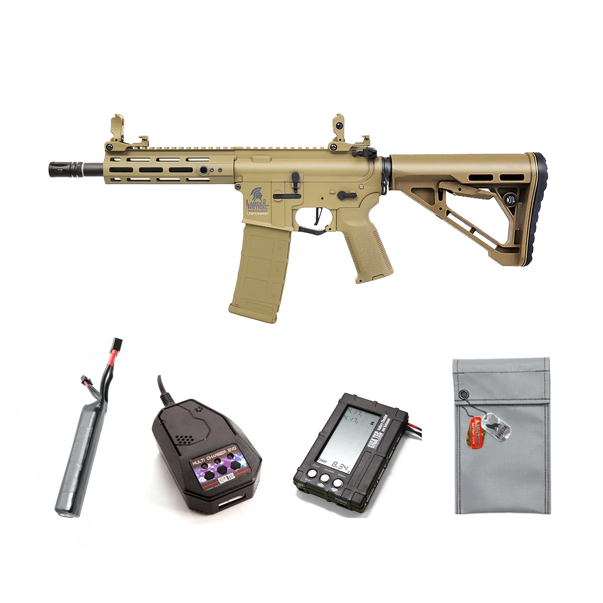 LANCER TACTICAL M-LOK 7" Airsoft M4 AEG 電動ガン本体/対象年齢18歳以上【12月発売予定!予約受付中】