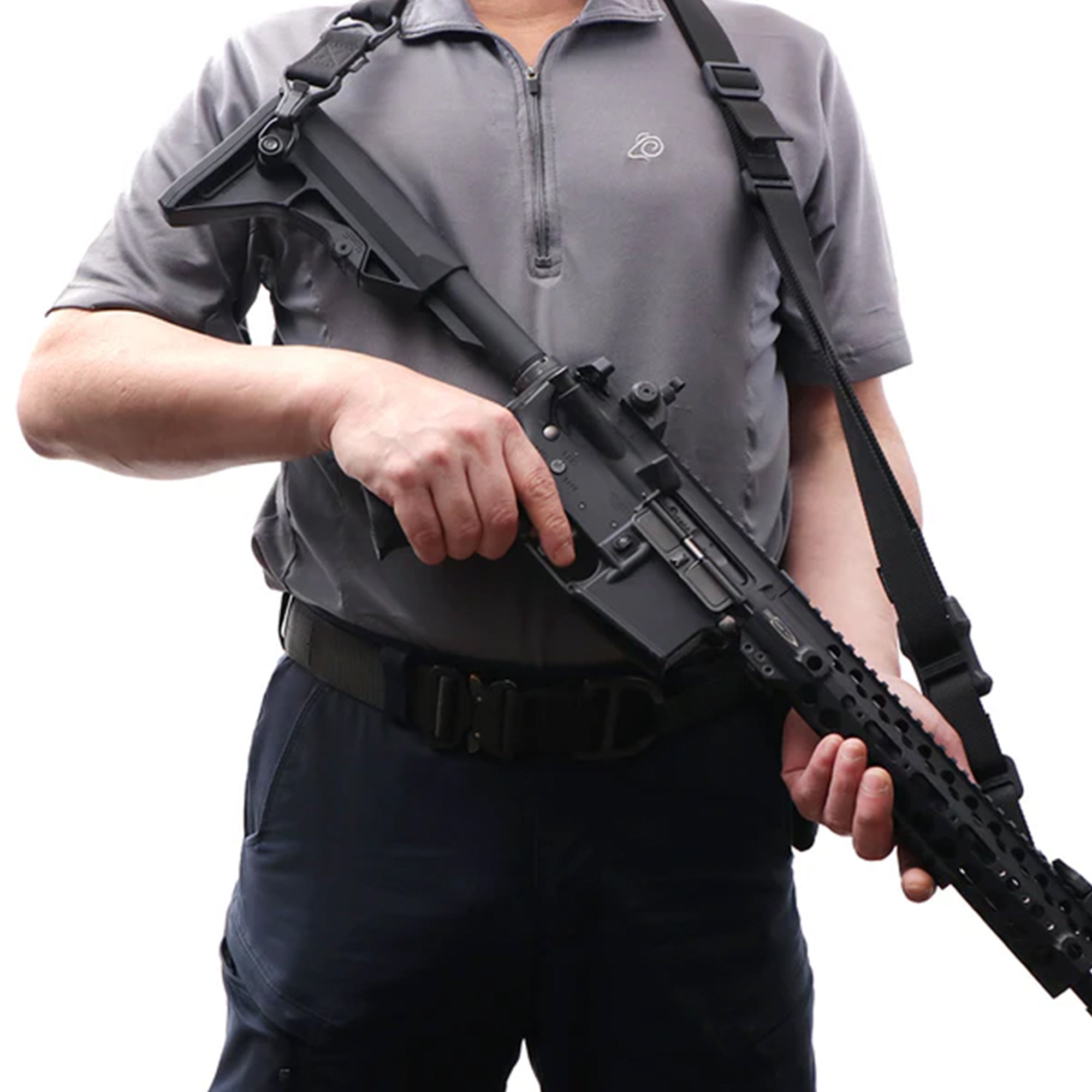 PTS Airsoft Gun Accessories Low Profile QD Sling Swivel QDスリングスイベル【ブラック】