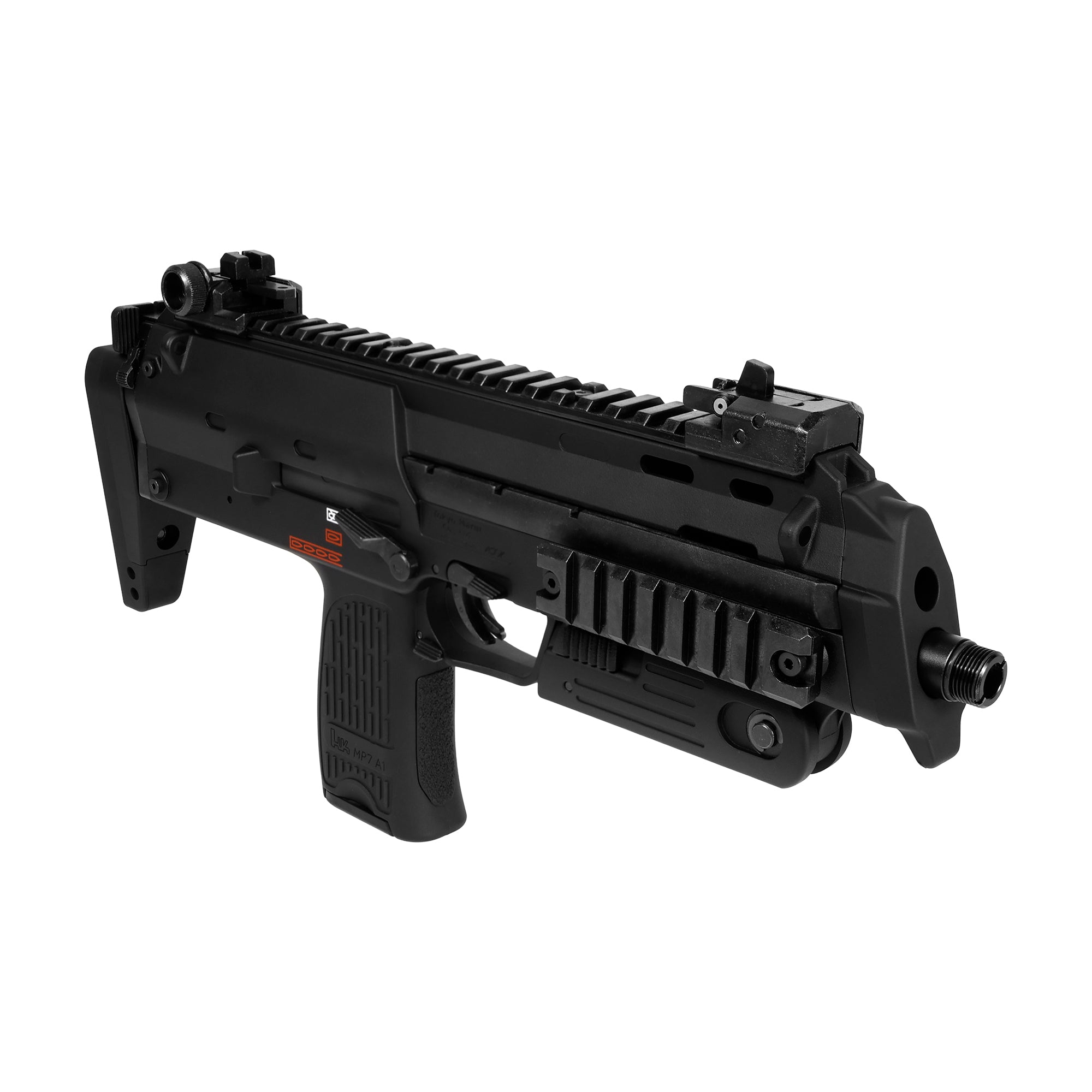 Tokyo Marui MP7A1 Custom Outer Barrel with Short SAS (14mm Reverse Thread Adapter) [NINEBALL]