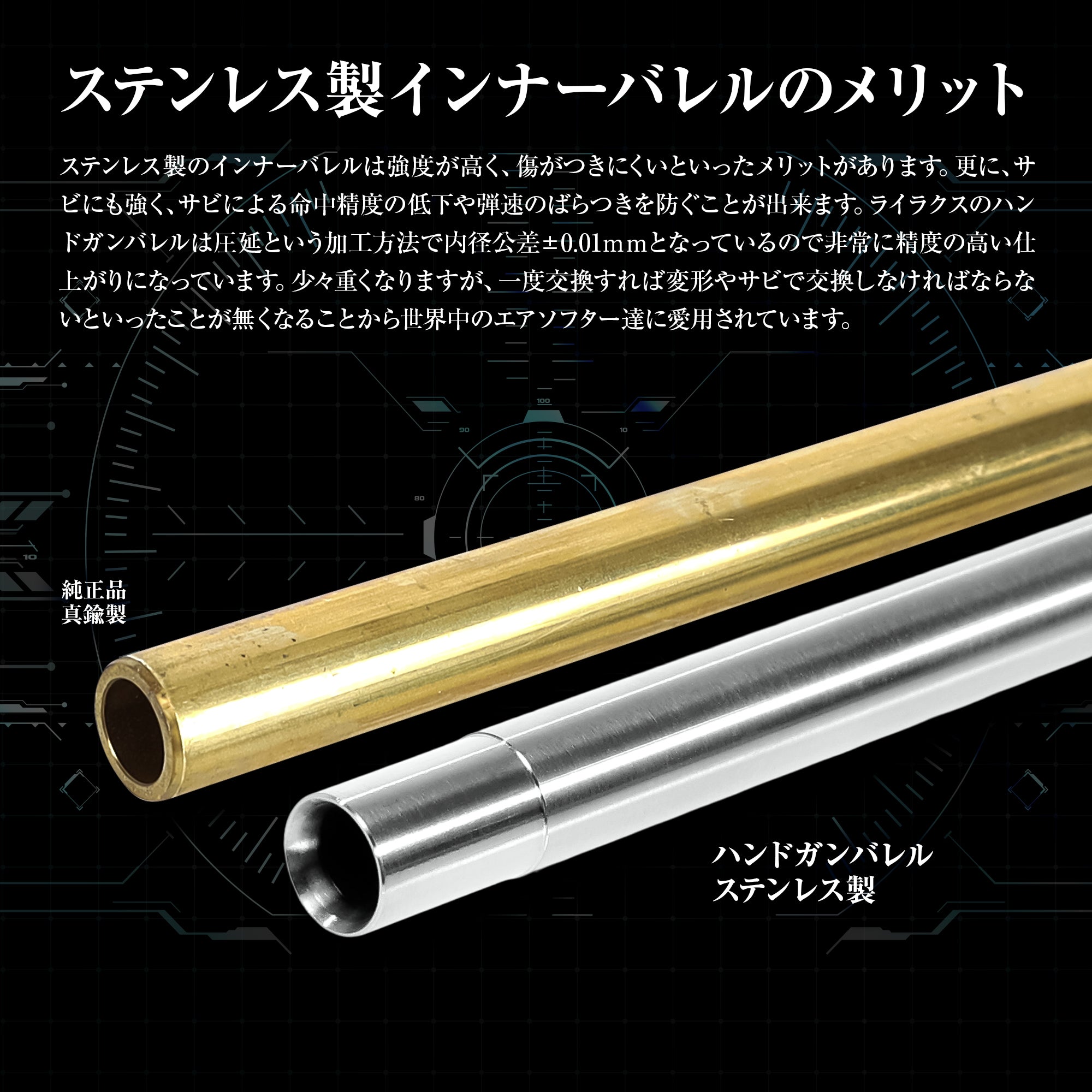 東京マルイ P320 フルサイズ用 ハンドガンバレル 105.9mm(内径6.03mm)[NINEBALL/ナインボール]