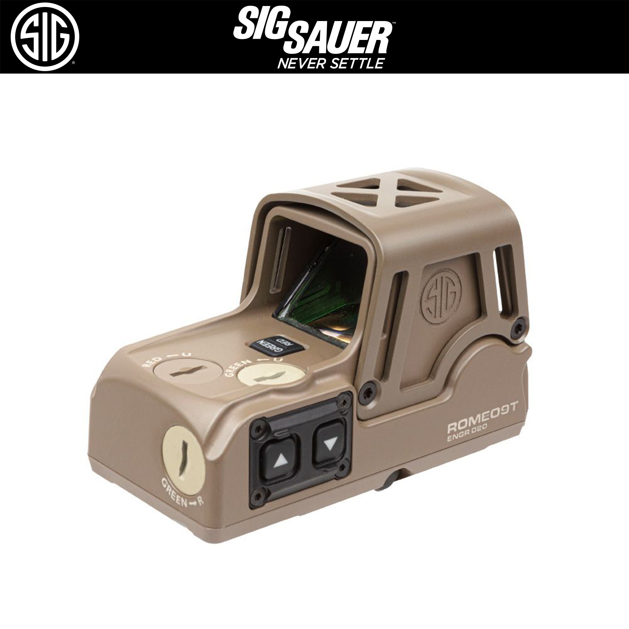 SIG SAUER ROMEO9T ダットサイト(1X38MM) 【フラットダークアース】 SOR91002